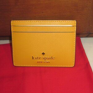 Kate Spade Mustard Yellow Cardholder